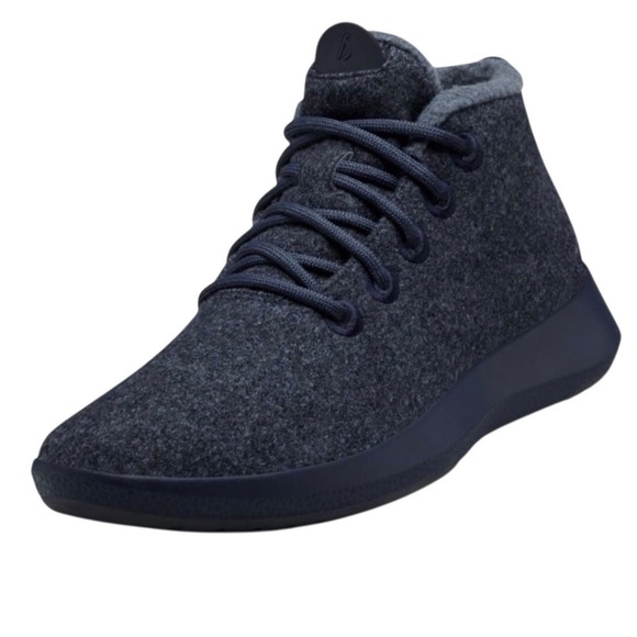 allbirds Shoes - Allbirds Runner Up Mizzle‎ Sneakers Women Sz 8 Black High Top Wool Travel EUC